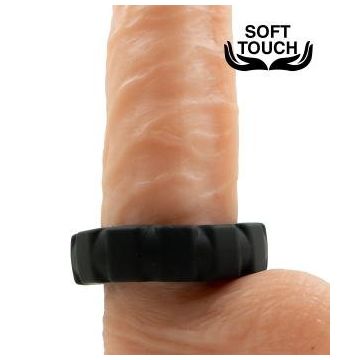 Siliconen Cockring Mr. Cock Tire - Zwart