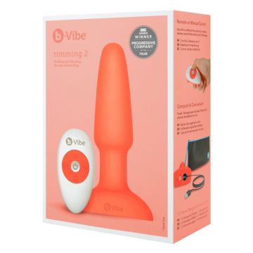 Vibrerende Buttplug Rimming 2 - Oranje