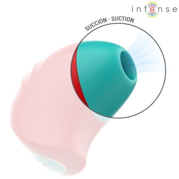 Intense Luchtdruk Clitoris Vibrator Donnie - Rood/Groen