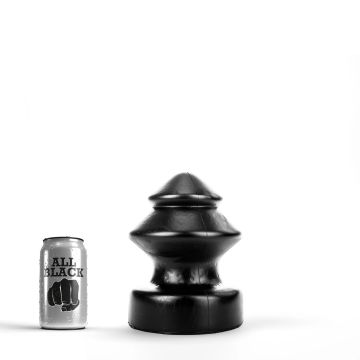 All Black Jan Buttplug Zwart - 19 cm