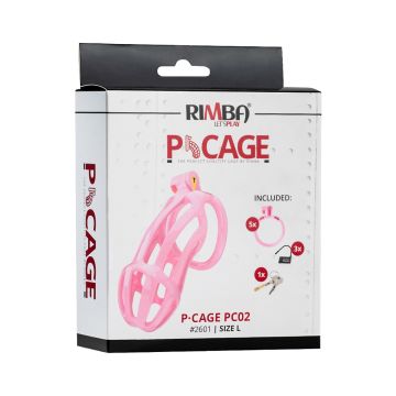 Peniskooi P-Cage PC02 Maat L - Roze