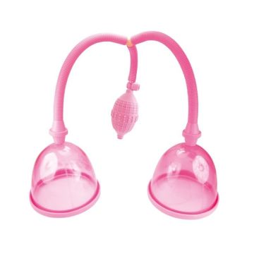 Borstpomp met Dubbel Cilinder - Roze