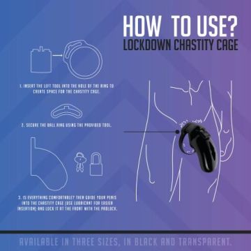 Kuisheidskooi Transparant Lockdown - Medium