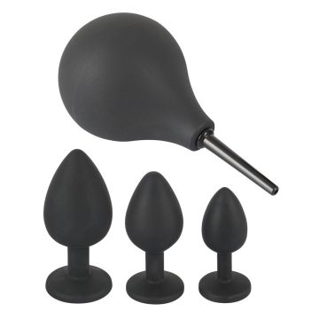Anaal Kit met Anaaldouche - Zwart