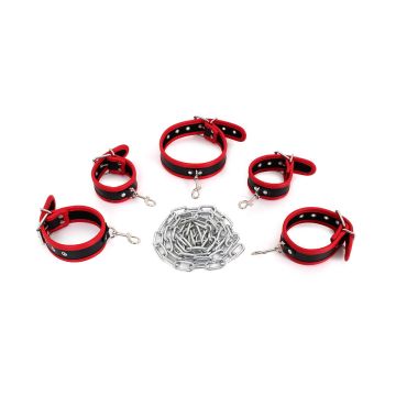 Budget Body Restraints Set - Zwart en Rood