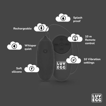Vibrerend Eitje LUV EGG - Zwart
