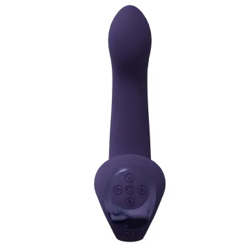 Vibrator Riko met vingerbeweging en pulsgolfstimulator - Paars
