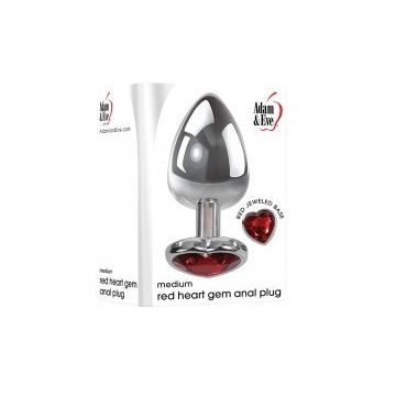 Buttplug Red Heart Gem - Medium
