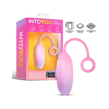 Vibrerend Ei Met App IY - Roze/Blauw