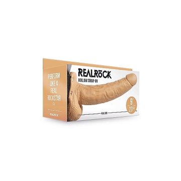Strap On met Holle Dildo 23 cm - Licht Getint