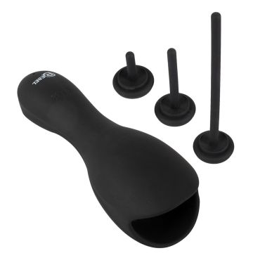 Eikel Masturbator met Opzetbare Dilator Set