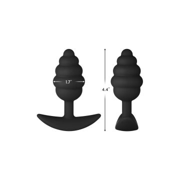 Buttplug F-83 Spir - Zwart