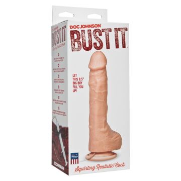 Spuitende Didlo Bust It Squirting Cock - Huidskleur