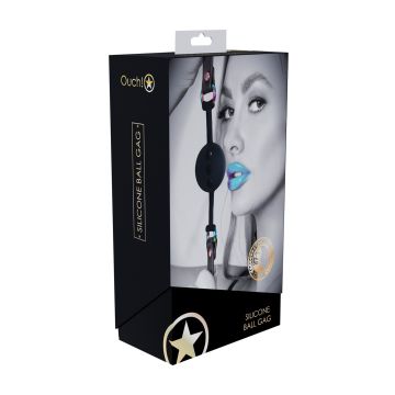 Siliconen Ball Gag Venice Collection - Zwart