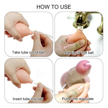 Ejaculerende Dildo met Ballen