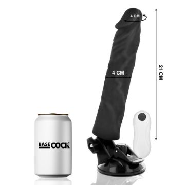 Realistische Vibrator BASECOCK met afstandsbediening
