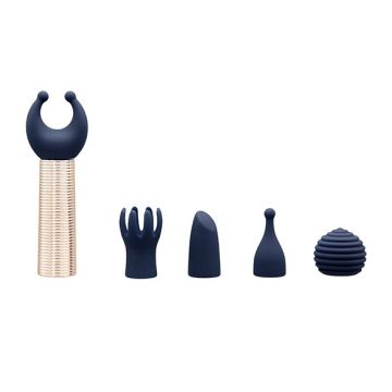 Pillow Talk 6 Mini Massers Set - Rosé Goud/Blauw