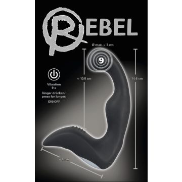 Oplaadbare Prostaat Vibrator met Gebogen Kop