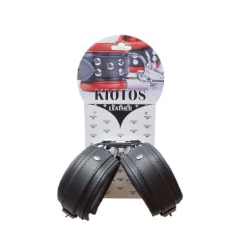 Zwarte Enkel Boeien 5 cm - Kiotos Leather