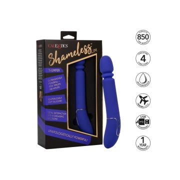 Stotende Vibrator Slim Thumper - Blauw