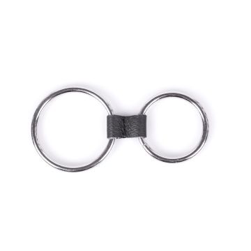 Dubbele cockring metaal 4 cm & 5 cm