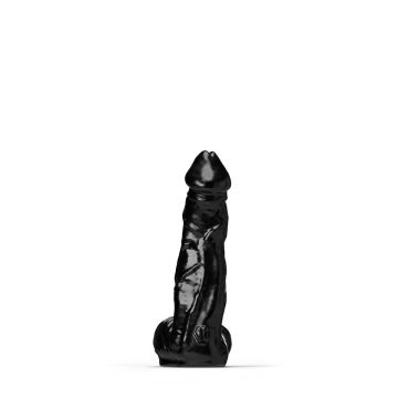 All Black Steroid Dildo Bodybuilder Zwart - 33 cm