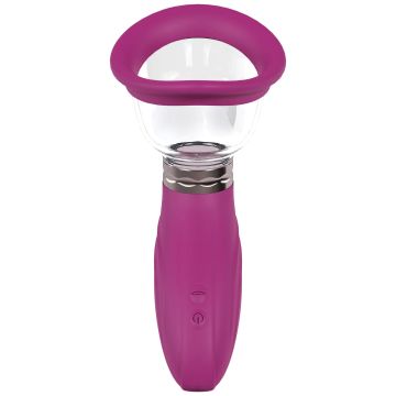 Oplaadbare Borst en Vulva Pomp Roze - Delightful