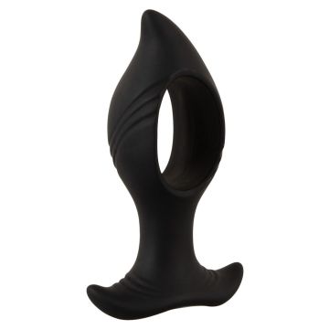 Anos Vibrerende Buttplug Met Gat - Zwart