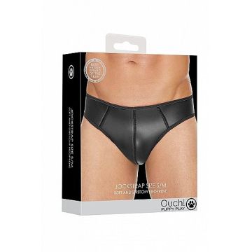 Ouch Puppy Play Neopreen Jockstrap - Zwart
