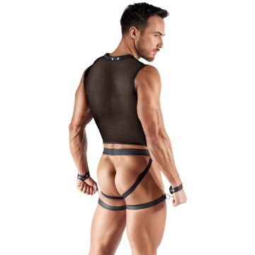 Svenjoyment 2-delige Bondage Mesh Set - Zwart
