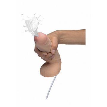 Spuitende Dildo Dual Density 9 Inch - Huidskleur