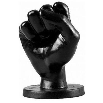 All Black Fist Plug Zwart - M