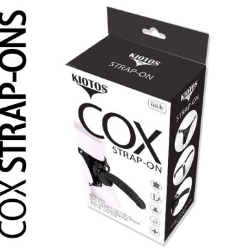 Kiotos COX Strap-On + Dildo Black 008 Zwart - 22 cm