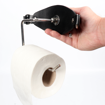 Leren & Siliconen Ballgag - The Holder