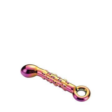 Geribbelde G-Spot dildo Glamour Glas