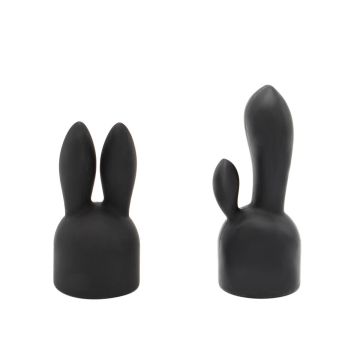 Wand Vibrator Black Edition Met 2 opzetstukjes