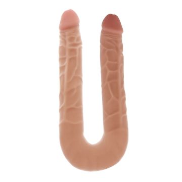 Dubbele Dildo met Realistische Look 40 CM - Huidskleur