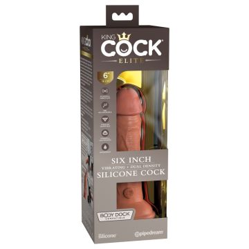 Realistische Vibrator 18 cm 2Density Caramel