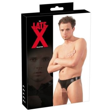 Latex Herenslip Met Opening