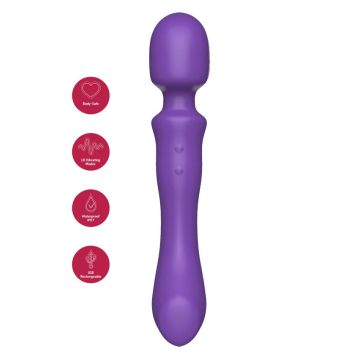 Dubbelzijdige Wand Vibrator - Paars