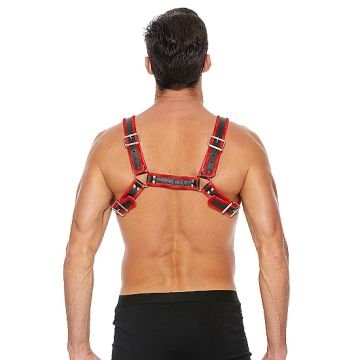 Harnas Buckle Bulldog - Rood