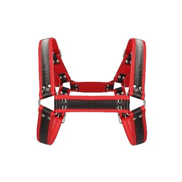 Harnas Buckle Bulldog - Rood
