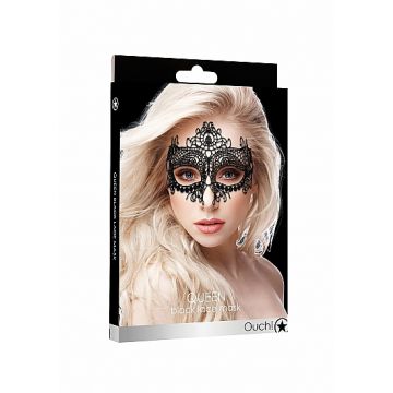 Kanten Masker Queen - Zwart
