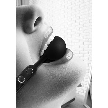 Klassieke Siliconen Ball Gag - Zwart