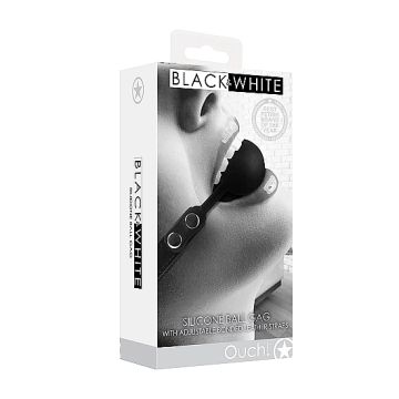 Klassieke Siliconen Ball Gag - Zwart