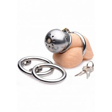 Luxe Eikel Kooi met Cockring en Slot