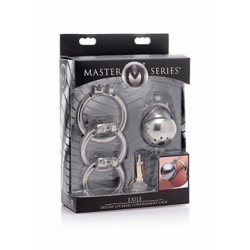 Luxe Eikel Kooi met Cockring en Slot