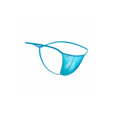 MOB Sheer T-Back Thong - Aqua