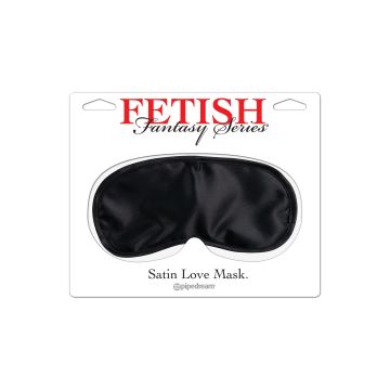 Satin Love Mask - Zwart