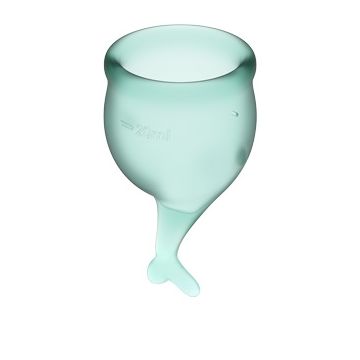 Satisfyer - Feel Secure Menstruatie Cup Set Donkergroen